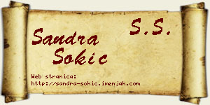 Sandra Sokić vizit kartica